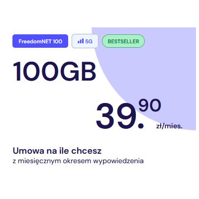 Promocja Freedomnet 100